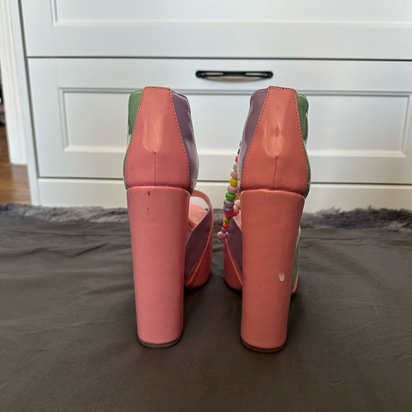 Rare Discontinued Dollskill Sugar Thrillz Vintage pink candy platforms - Picture 6 of 8